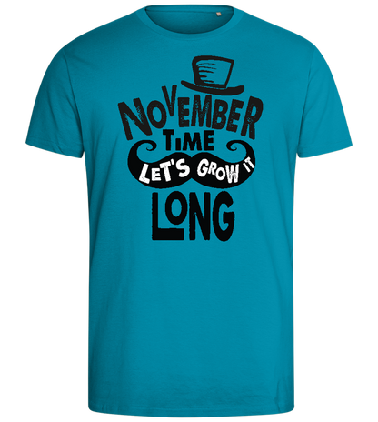 November Growth Design - Comfort men's fitted t-shirt_TURQUOISE_front