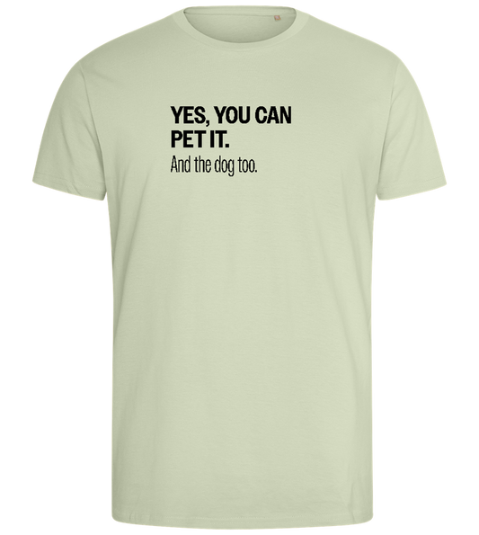 You Can Pet It Design - Comfort men's fitted t-shirt_SILESTONE_front