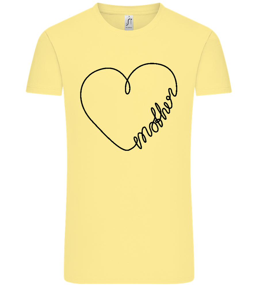 Heart Mother Design - Comfort Unisex T-Shirt_AMARELO CLARO_front