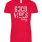 Good Vibes Only Smiley Design - Comfort women's t-shirt_RED_front