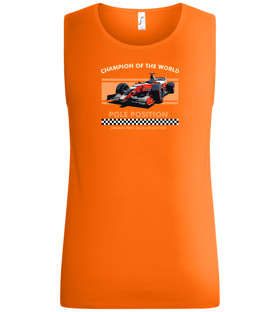 Champion of the World Design - Basic men's tank top_ORANGE_front