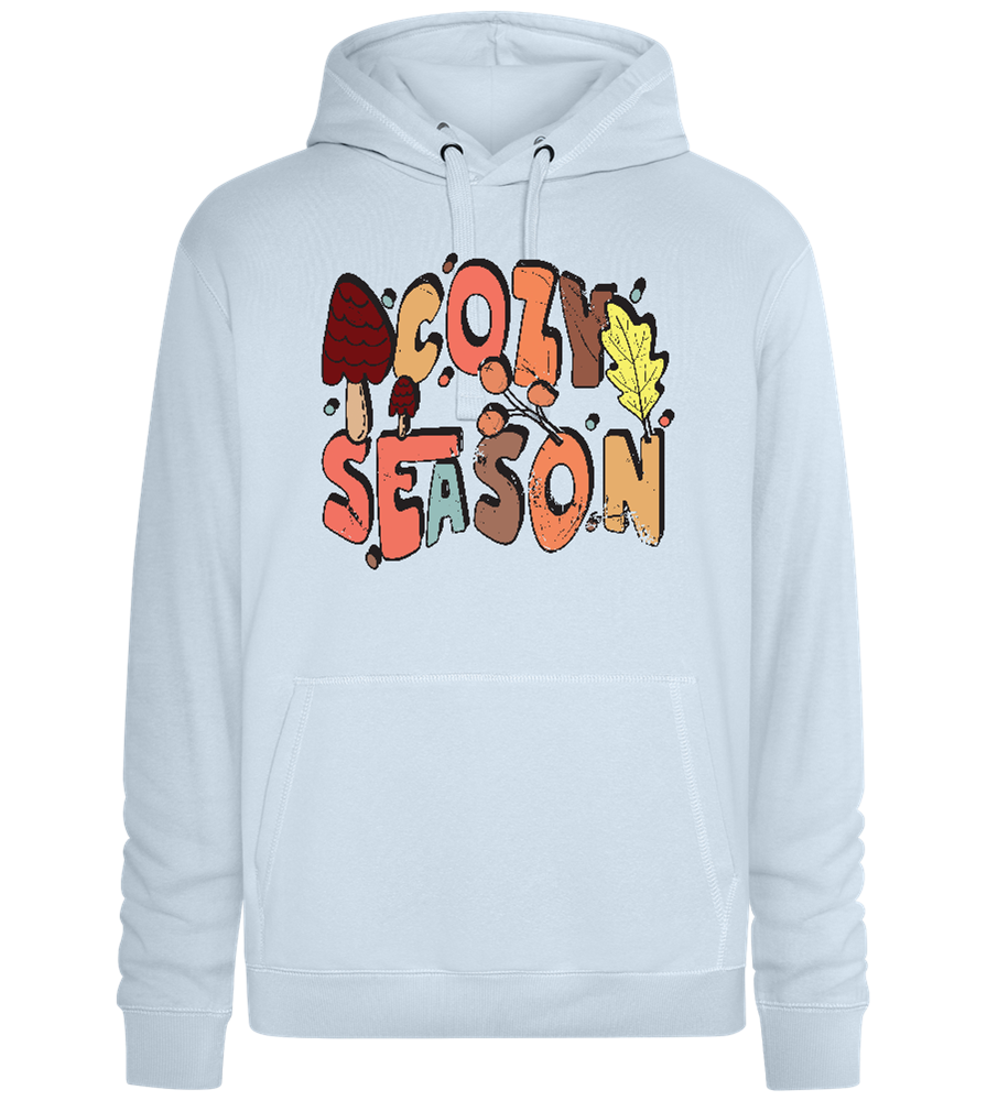 Cozy Season Design - Premium unisex hoodie_CREAMY BLUE_front