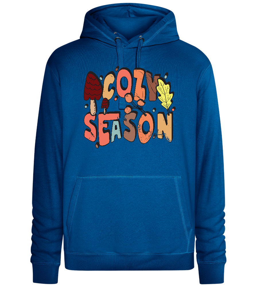 Cozy Season Design - Premium unisex hoodie_ROYAL_front