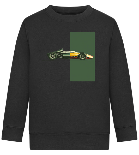 Retro F1 Design - Comfort Kids Sweater_BLACK_front