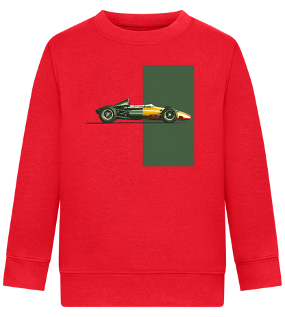 Retro F1 Design - Comfort Kids Sweater_BRIGHT RED_front