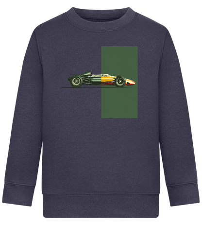 Retro F1 Design - Comfort Kids Sweater_FRENCH NAVY_front