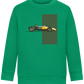 Retro F1 Design - Comfort Kids Sweater_MEADOW GREEN_front