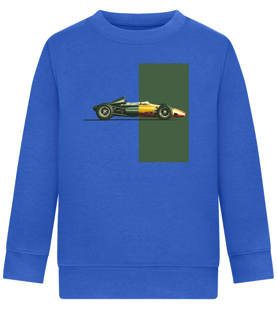 Retro F1 Design - Comfort Kids Sweater_ROYAL_front