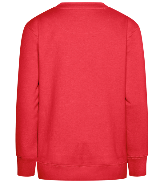 Retro F1 Design - Comfort Kids Sweater_BRIGHT RED_back