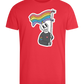 Rainbow Flag Skull Design - Comfort men's fitted t-shirt_BRIGHT RED_front