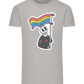 Rainbow Flag Skull Design - Comfort men's fitted t-shirt_ORION GREY_front