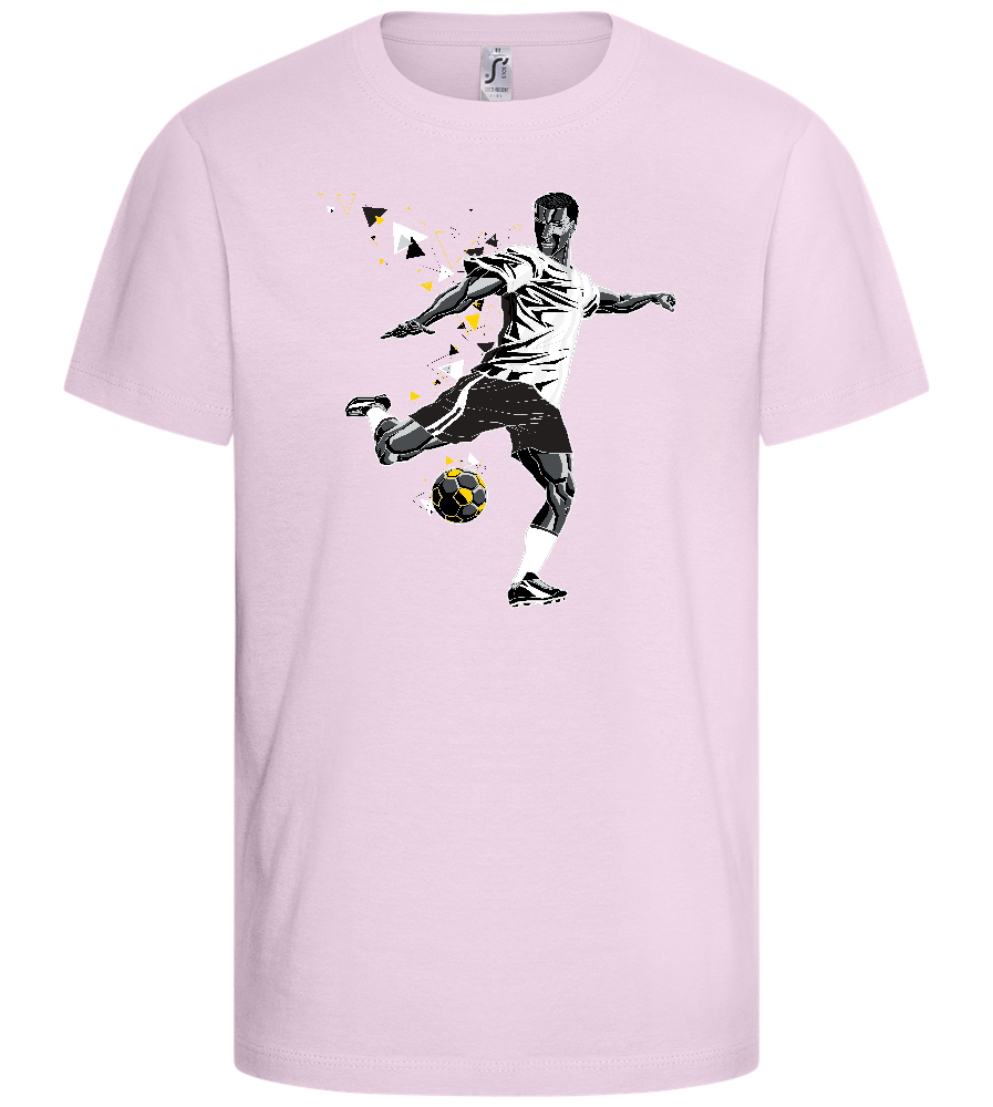 Power Kick Design - Comfort kids fitted t-shirt_LIGHT PINK_front