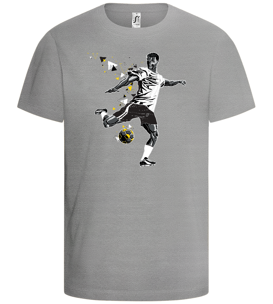 Power Kick Design - Comfort kids fitted t-shirt_ORION GREY_front