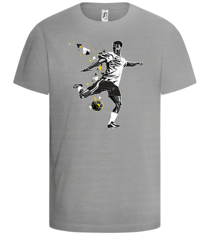 Power Kick Design - Comfort kids fitted t-shirt_ORION GREY_front