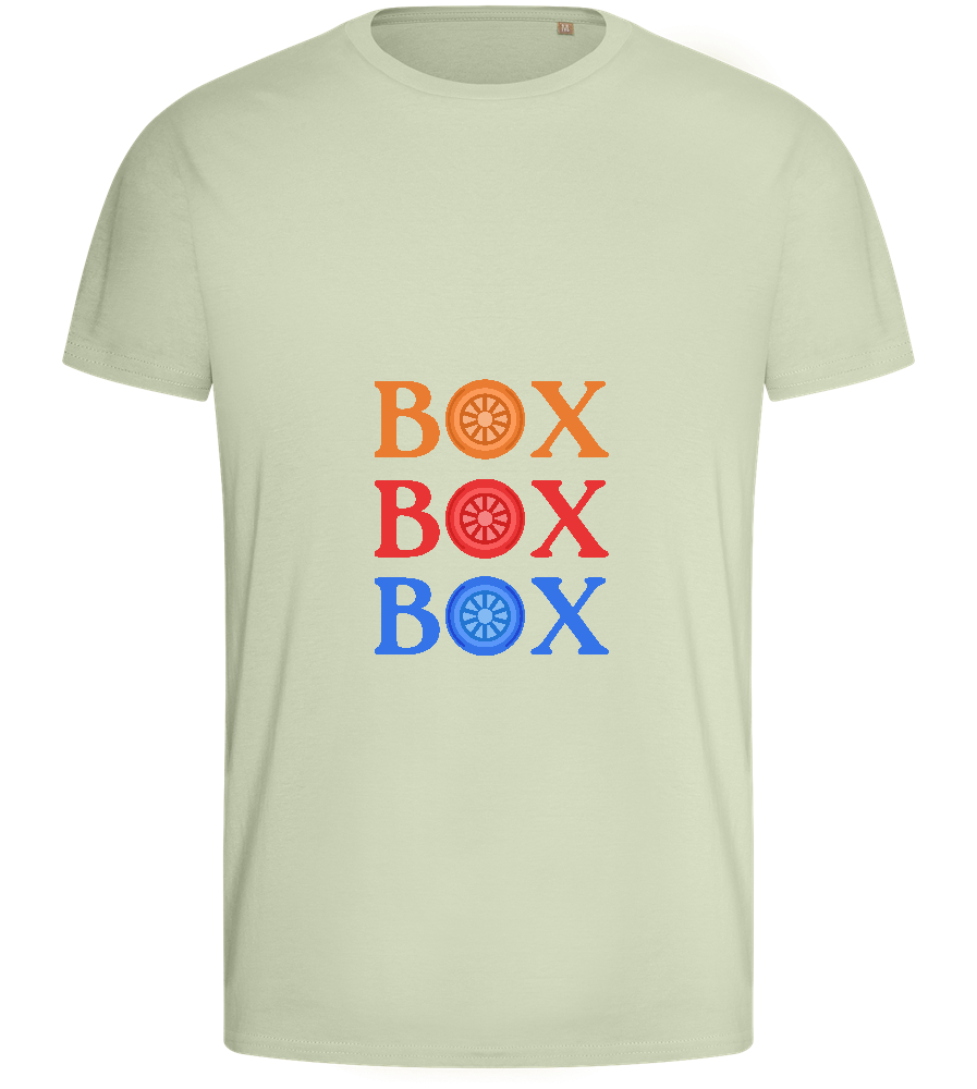 Box Box Box Design - Basic men's fitted t-shirt_SILESTONE_front