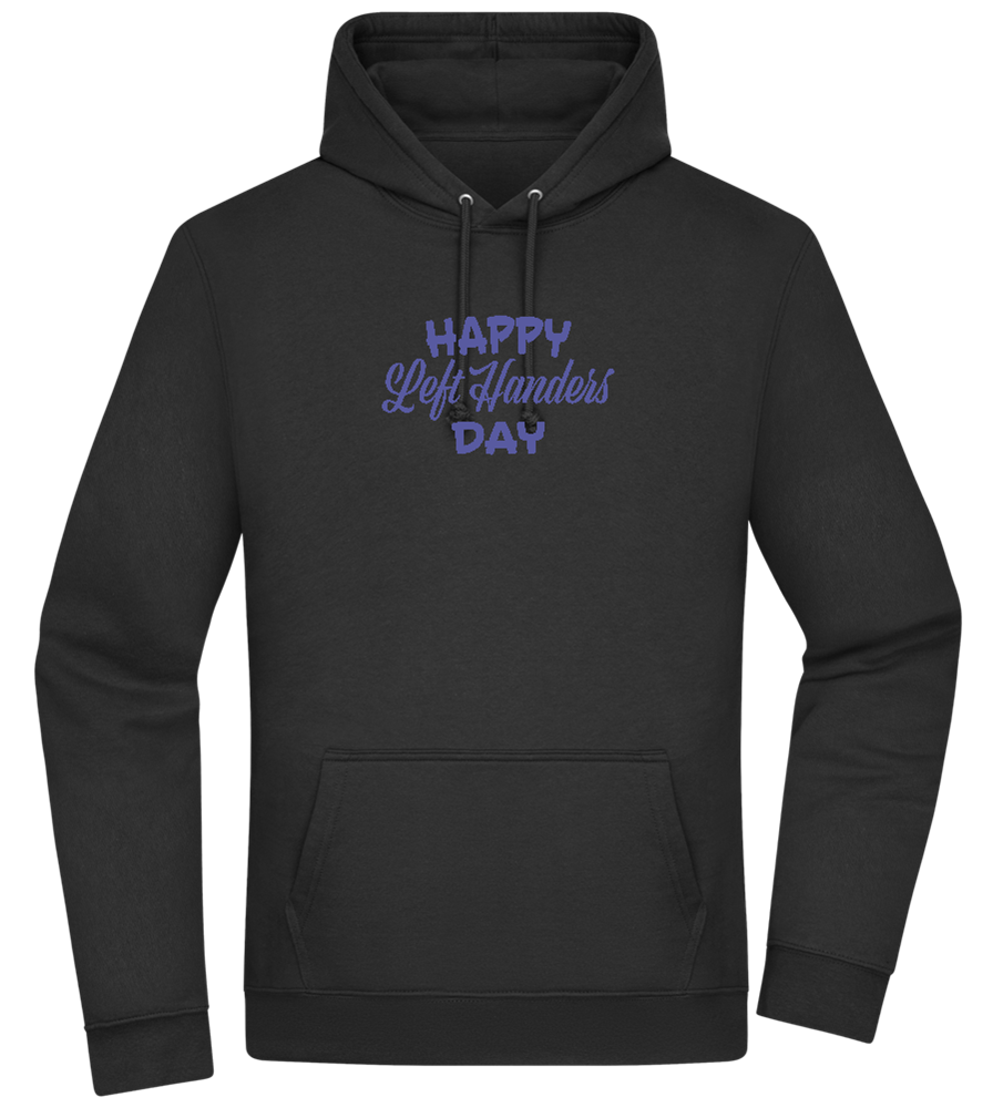 Happy Left Handers Day Design - Premium Essential Unisex Hoodie_BLACK_front