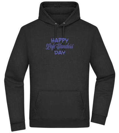 Happy Left Handers Day Design - Premium Essential Unisex Hoodie_BLACK_front