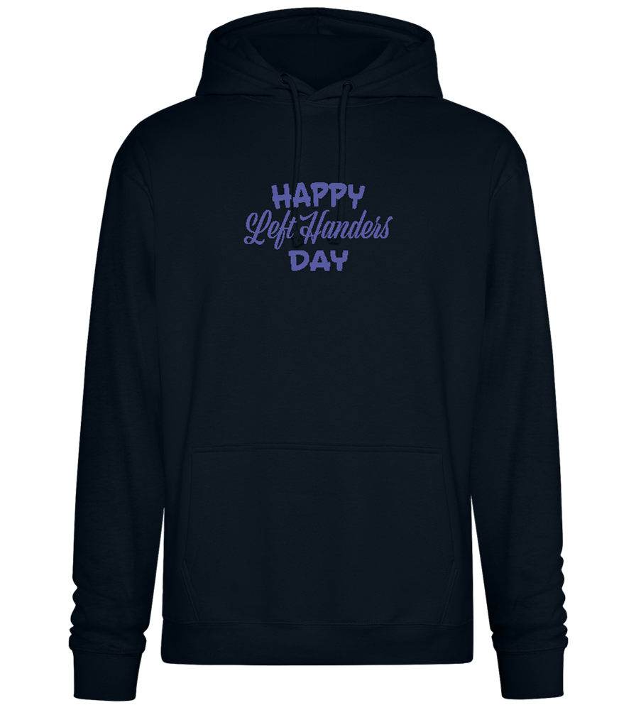 Happy Left Handers Day Design - Premium Essential Unisex Hoodie_BLACK_front