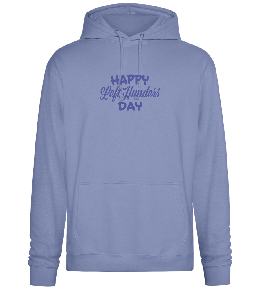 Happy Left Handers Day Design - Premium Essential Unisex Hoodie_BLUE_front