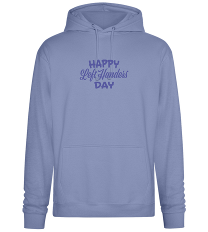 Happy Left Handers Day Design - Premium Essential Unisex Hoodie_BLUE_front