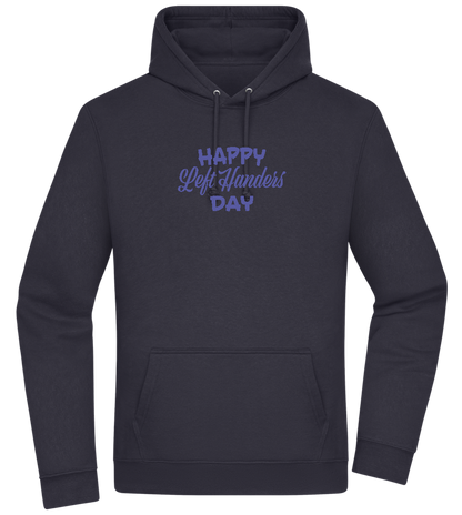 Happy Left Handers Day Design - Premium Essential Unisex Hoodie_FRENCH NAVY_front