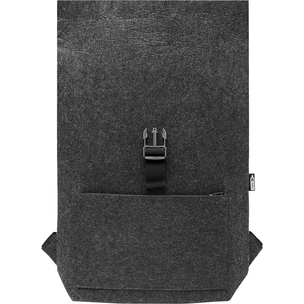 Felt Laptop Backpack_STONE GREY_front