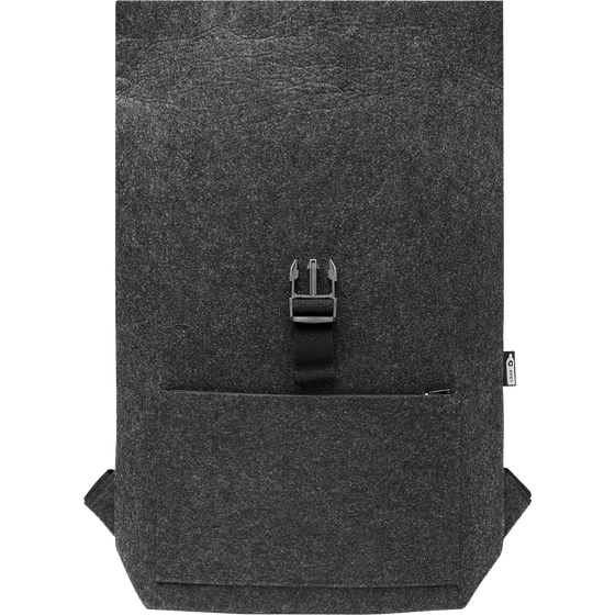 Felt Laptop Backpack_STONE GREY_front