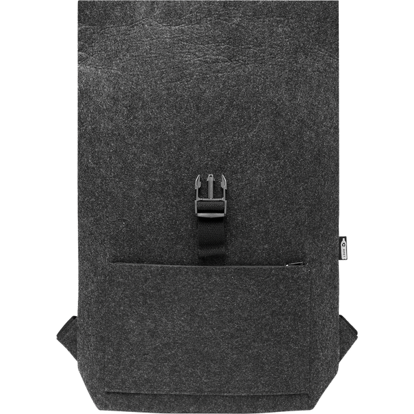 Felt Laptop Backpack_STONE GREY_front