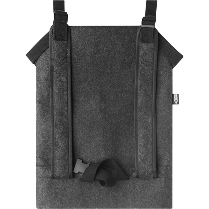 Felt Laptop Backpack_STONE GREY_back