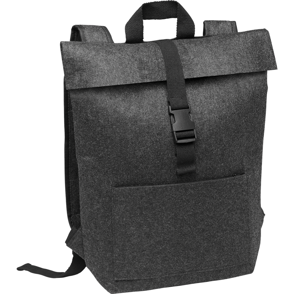 Felt Laptop Backpack_STONE GREY_DETAILEDIMAGE_front_1