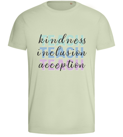 Kindness Inclusion Acception Design - Basic men's fitted t-shirt_SILESTONE_front