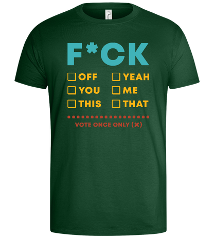 Make Your Choice Design - Basic men's t-shirt_GREEN BOTTLE_front