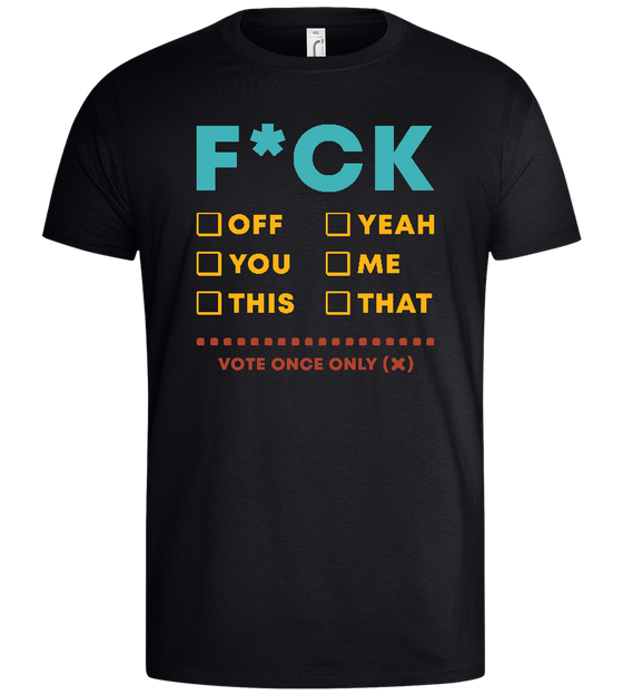 Make Your Choice Design - Basic men's t-shirt_MARINE_front