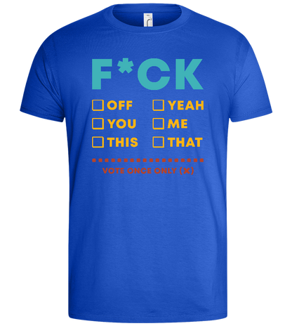 Make Your Choice Design - Basic men's t-shirt_ROYAL_front