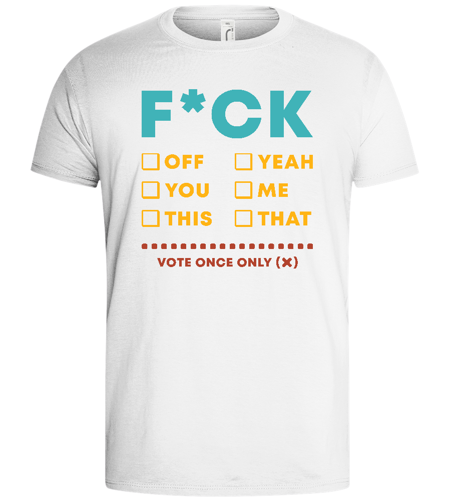 Make Your Choice Design - Basic men's t-shirt_WHITE_front