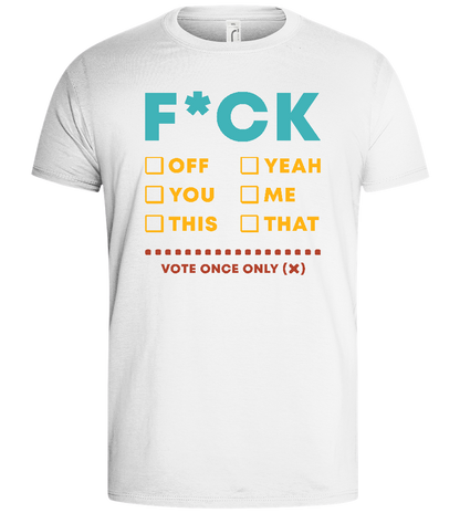 Make Your Choice Design - Basic men's t-shirt_WHITE_front