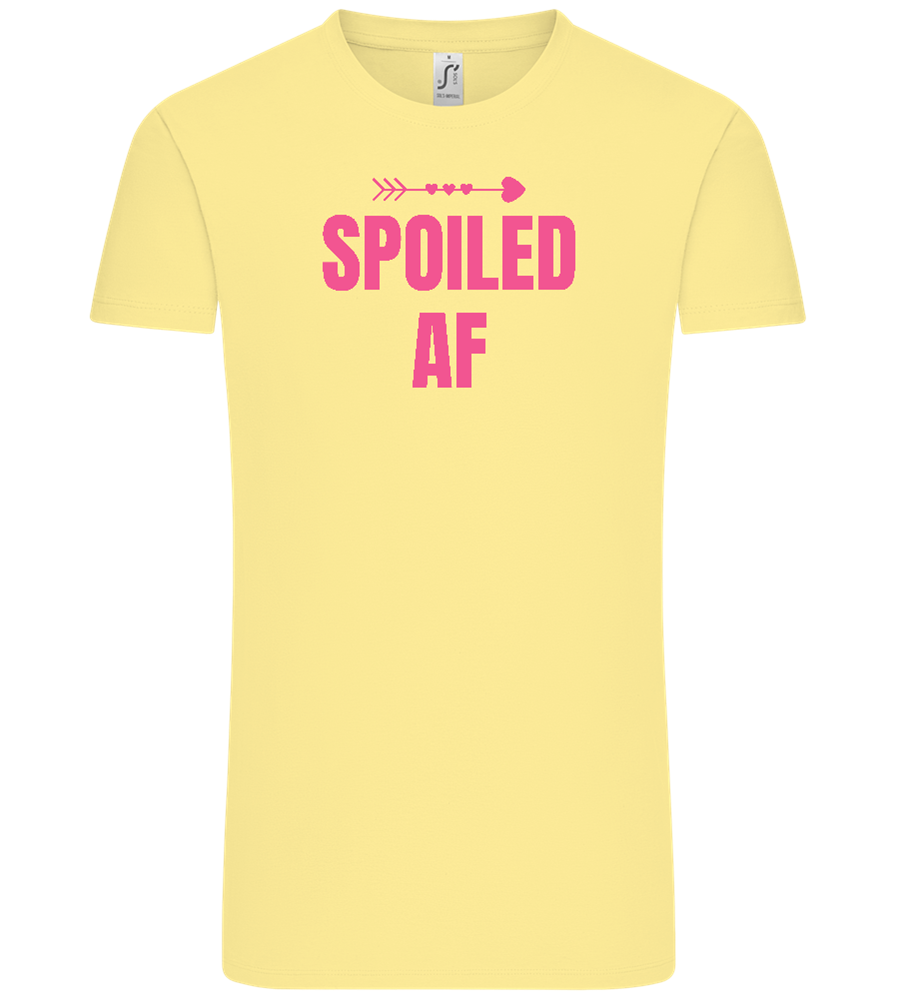 Spoiled AF Arrow Design - Comfort Unisex T-Shirt_AMARELO CLARO_front