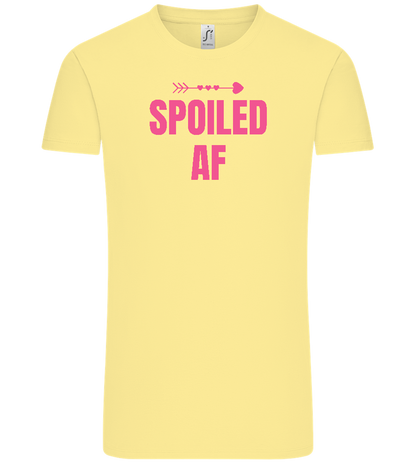 Spoiled AF Arrow Design - Comfort Unisex T-Shirt_AMARELO CLARO_front