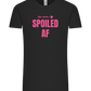 Spoiled AF Arrow Design - Comfort Unisex T-Shirt_DEEP BLACK_front