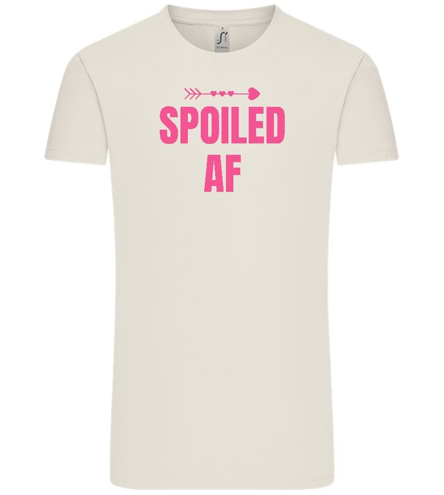 Spoiled AF Arrow Design - Comfort Unisex T-Shirt_ECRU_front