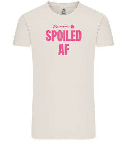 Spoiled AF Arrow Design - Comfort Unisex T-Shirt_ECRU_front