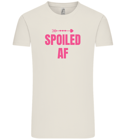 Spoiled AF Arrow Design - Comfort Unisex T-Shirt_ECRU_front