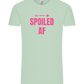 Spoiled AF Arrow Design - Comfort Unisex T-Shirt_ICE GREEN_front