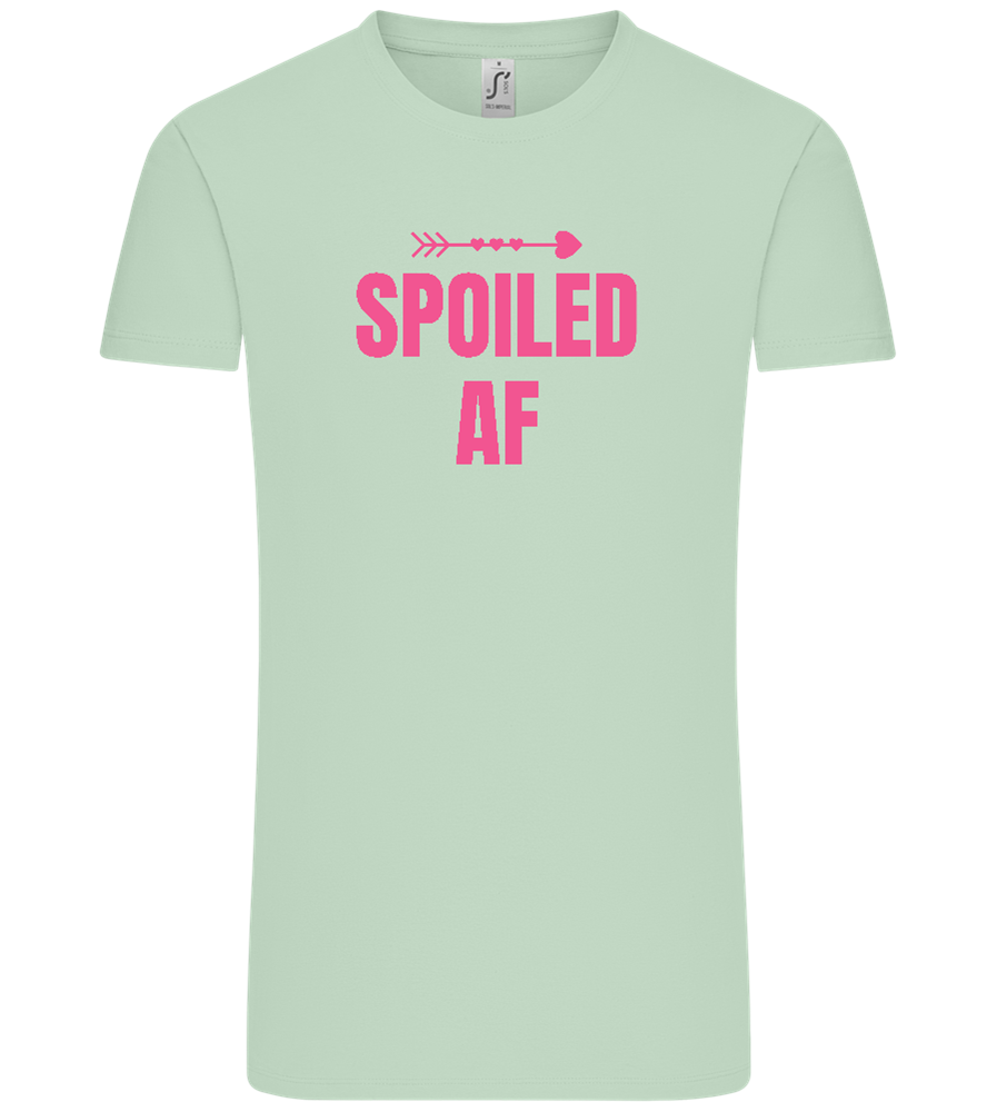 Spoiled AF Arrow Design - Comfort Unisex T-Shirt_ICE GREEN_front