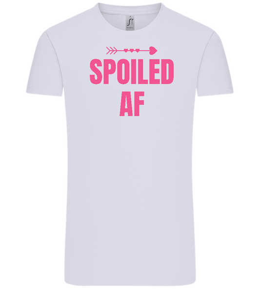 Spoiled AF Arrow Design - Comfort Unisex T-Shirt_LILAK_front