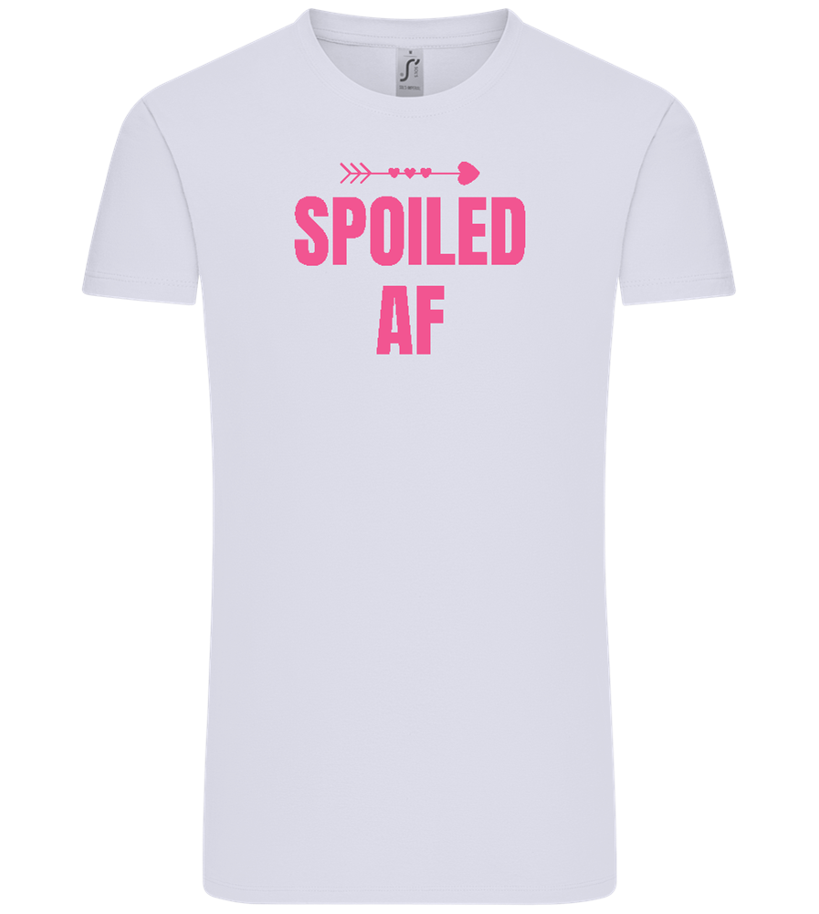 Spoiled AF Arrow Design - Comfort Unisex T-Shirt_LILAK_front