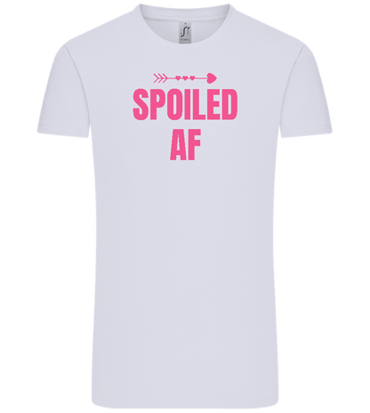 Spoiled AF Arrow Design - Comfort Unisex T-Shirt_LILAK_front