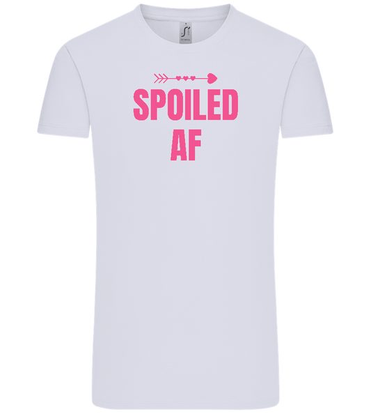 Spoiled AF Arrow Design - Comfort Unisex T-Shirt_LILAK_front