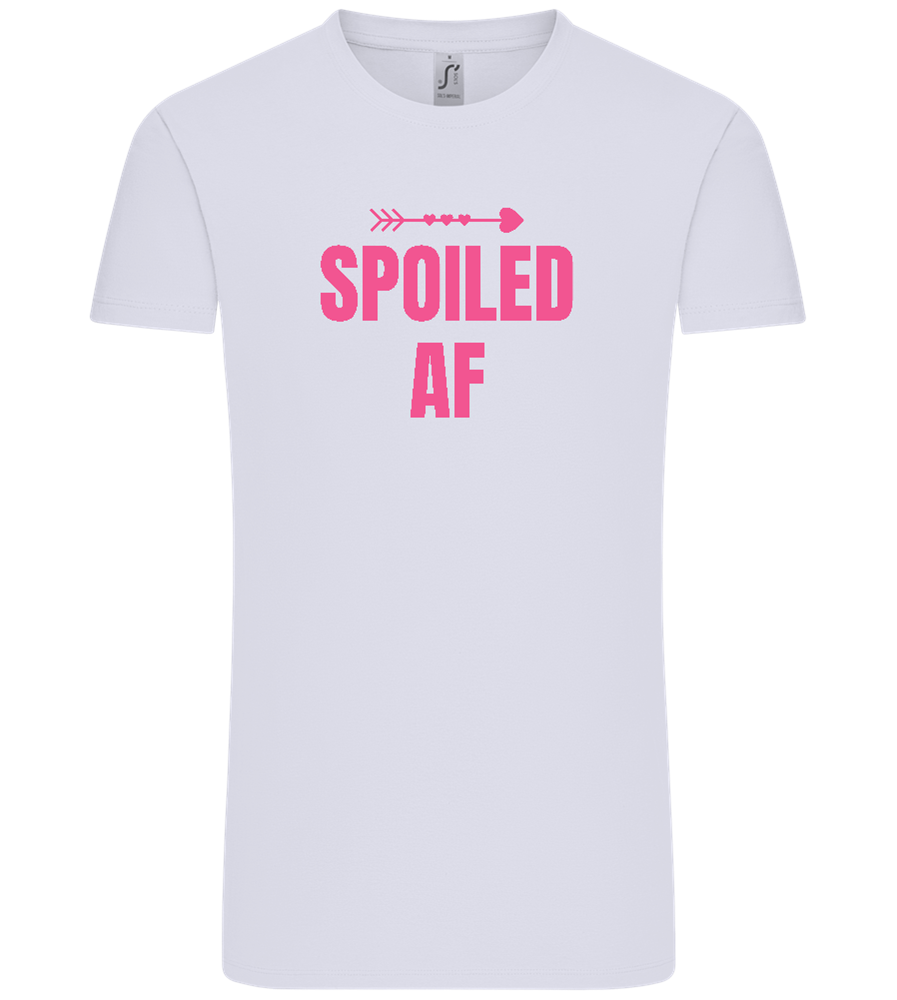 Spoiled AF Arrow Design - Comfort Unisex T-Shirt_LILAK_front
