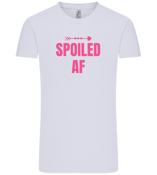 Spoiled AF Arrow Design - Comfort Unisex T-Shirt_LILAK_front
